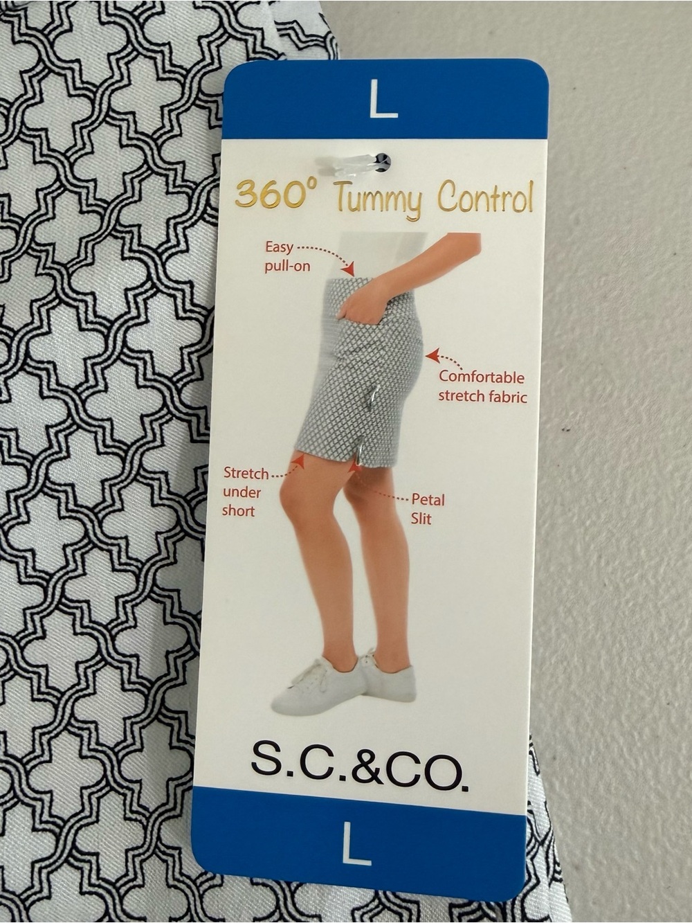 SC & CO Athletic Golf Tennis Stretch Skort Tummy Control, Women’s Size Large
